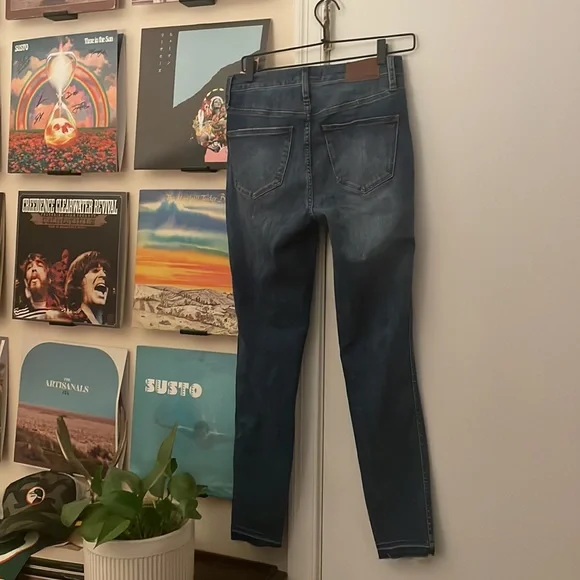 NWOT Madewell 10” High-Rise Skinny button-fly jeans with deconstructed hem - Picture 6 of 6
